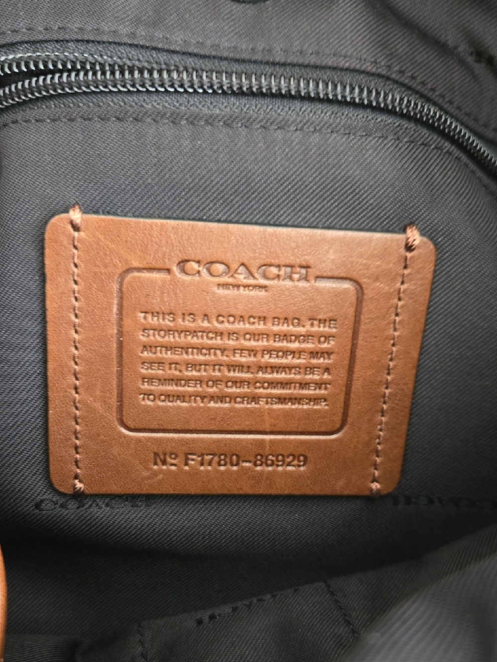 Coach Tan Brown Leather Buckle Backpack with Brass Hardware - Picture 4 of 5